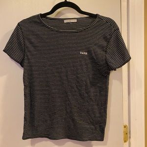 Cute Vans Striped Cropped Top